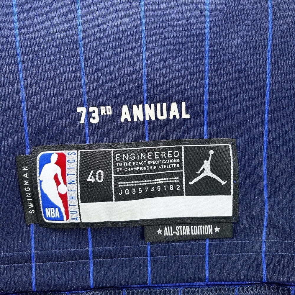 Nikola Jokic Jordan 2024 NBA All-Star Swingman Jersey Men's Small Blue - Picture 9 of 13